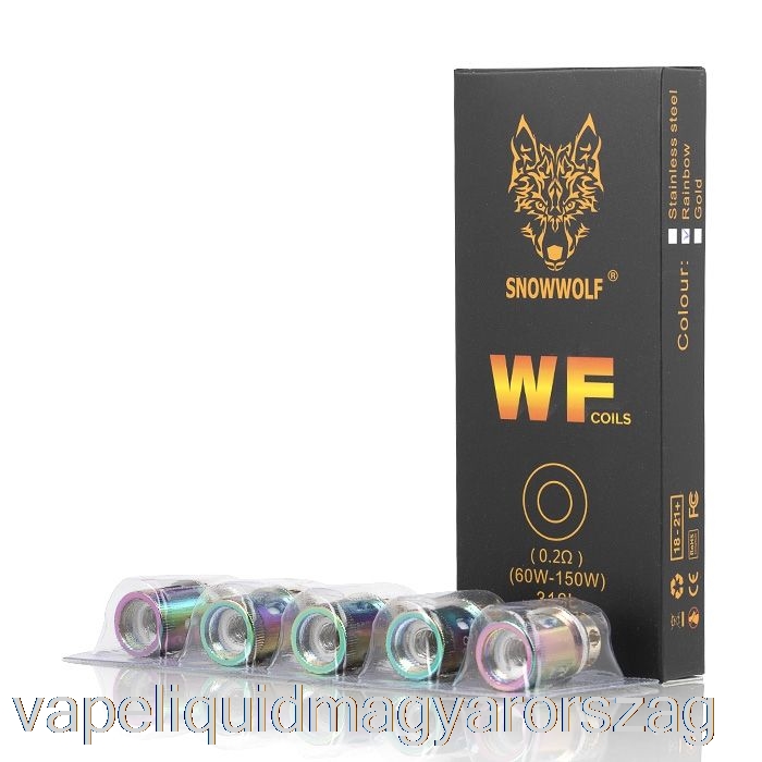 Snowwolf Wolf Wf Cseretekercsek 0,2 Ohm Wf Tekercsek (szivárvány) Vape Toll